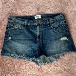 Denim cutoffs